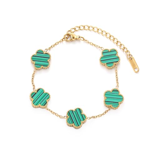 Gold Four Leaf Clover Bracelet