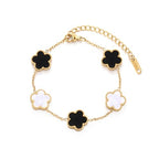 Gold Four Leaf Clover Bracelet