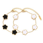 Gold Four Leaf Clover Bracelet