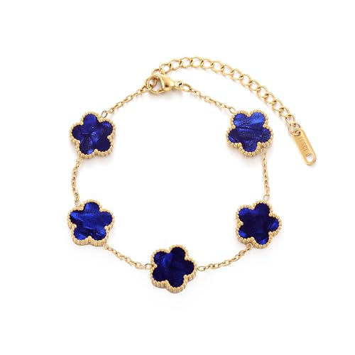 Gold Four Leaf Clover Bracelet