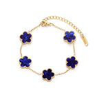 Gold Four Leaf Clover Bracelet