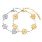 Gold Four Leaf Clover Bracelet