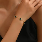 Gold Four Leaf Clover Bracelet