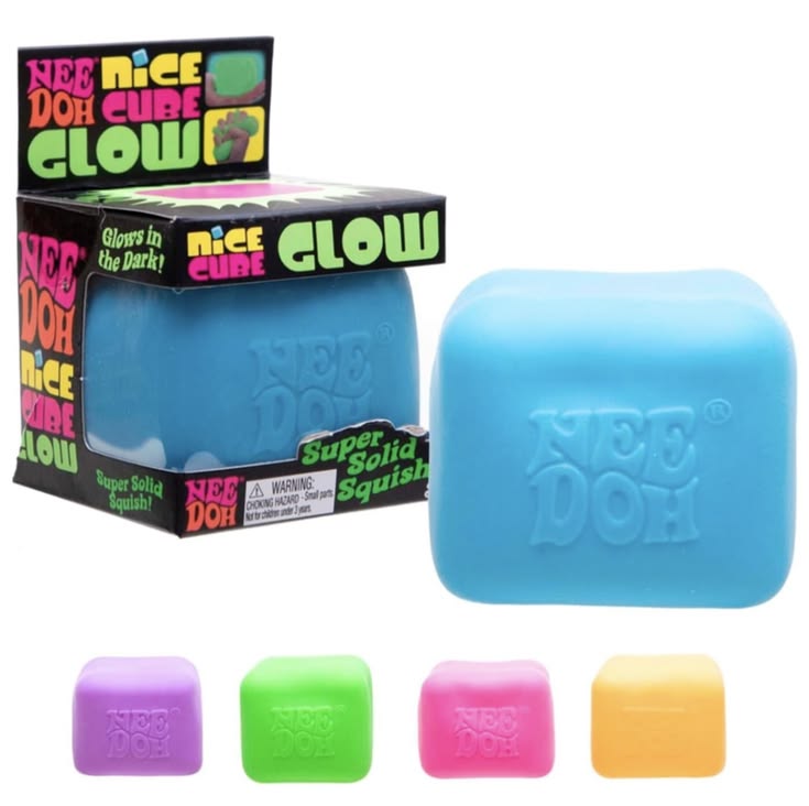 NeeDoh Glow In The Dark Cube